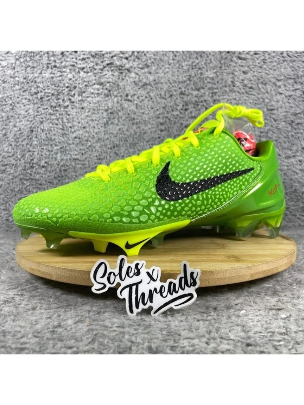 Nike Vapor Edge x Kobe 6 SE Grinch Football Cleats Size 10 Men FQ7645-300